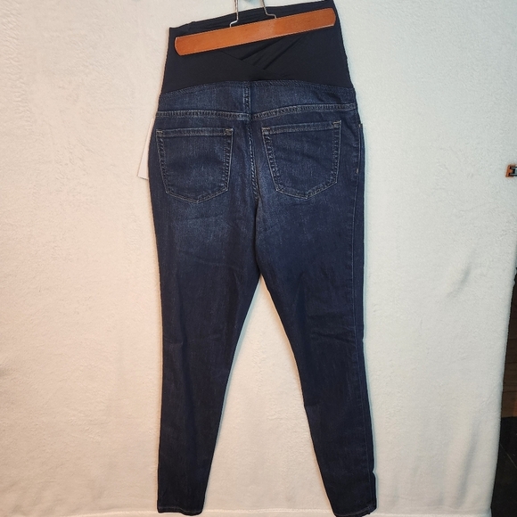 Isabel Maternity by Ingrid & Isabel Crossover Skinny Jeans size 4 NWT - Picture 2 of 15